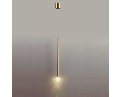 4374/3LA HIGHTECH ODL26 Подвесной светильник  золото/хрустальн. стекло/металл IP20 LED 3W 400Лм 3000K 220-240V FIANO