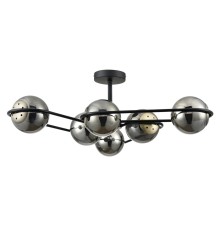 8060/6C COMFI LN24 черный/дымчатый металл/стекло Люстра потолочная E27 6*60W 220V CAMILIE