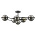 8060/6C COMFI LN24 черный/дымчатый металл/стекло Люстра потолочная E27 6*60W 220V CAMILIE