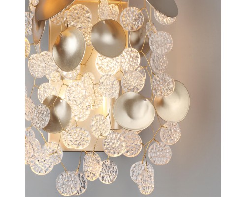 5104/2W CLASSIC ODL26 золотистый/прозрачный металл/стекло Бра E14 2*40W 220В IP20 COINS