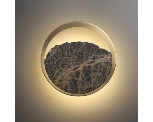 7068/9WL ECODESIGN ODL26 Настенный светильник  темно-зеленый/мрамор/металл IP20 LED 9W 240Лм 3000K 220-240V VALLEY