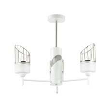 3737/3C MODERNI LN19 184 матовый никель, белый Люстра потолочная E14 3*60W 220V INNA