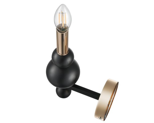 8106/1W MODERNI LN26 черный/золото, металл Бра E14 1*40W 220V NANA