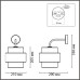 8003/1W MODERNI LN24 черный/черный, золотой металл/металл, текстиль Бра Е27 60W 220V ANIMAISA