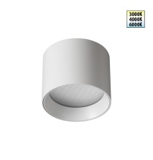 359592 OVER NT25 000 белый Светильник накладной светодиодный с переключ. цв. температуры IP20 LED 6W 220-240V 3000К\4000К\6000К ORBIS