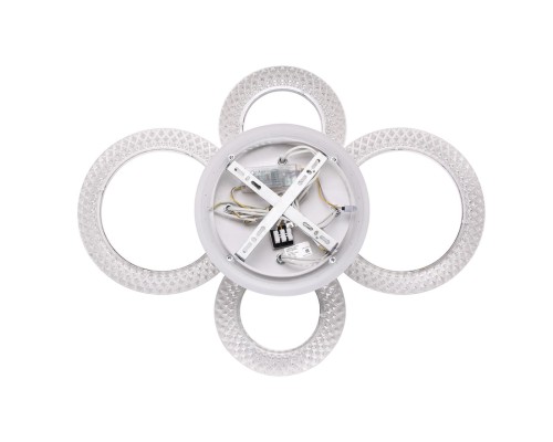 8017/60CL LEDIO LN25 белый/прозрачный металл/акрилл Потолочный светильник c подсв. осн. LED 60W 220V 3000-6000K MOLLY