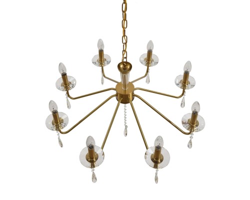 8319/8 CLASSI шампань/прозрачный, металл/хрусталь Люстра E14 8*40W 220V SEVERINA