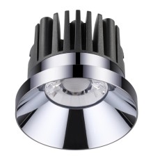 Встраиваемый светодиодный светильник Novotech Metis 357589 хром 10 Вт 100-265V IP44 3000K