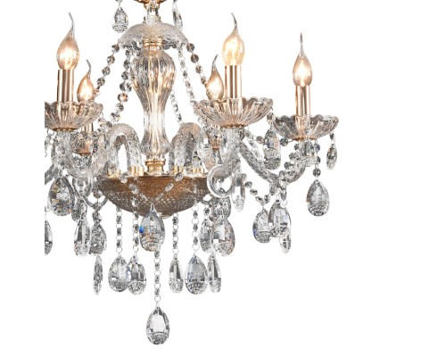 8376/6 CLASSI LN золото/прозрачный, металл/хрусталь Люстра подвесная E14 6*40W 220V ALISSA