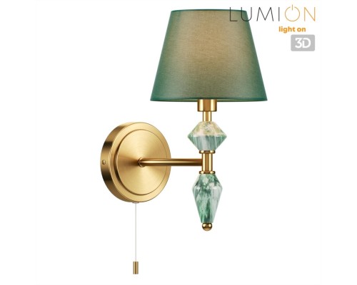 8275/1W CLASSI латунь/зеленый, металл/керамика/ткань Бра Е14 1*40W 220V VERMONT