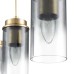 8101/3A COMFI LN25 черный/бронза металл/стекло Подвес Е14 3*40W 220V ISHA