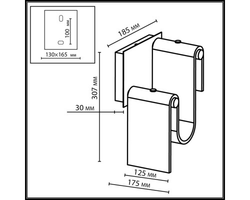 5106/11WL L-VISION  ODL26 золотой брашинг/дымчатый металл/стекло Настенный светильник LED x 11W 4000K FLOW