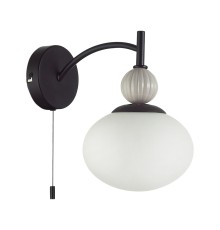 8273/1W NEOCLASSI черный/серый/белый, металл/керамика/стекло Бра Е14 1*40W 220V GLORIYA