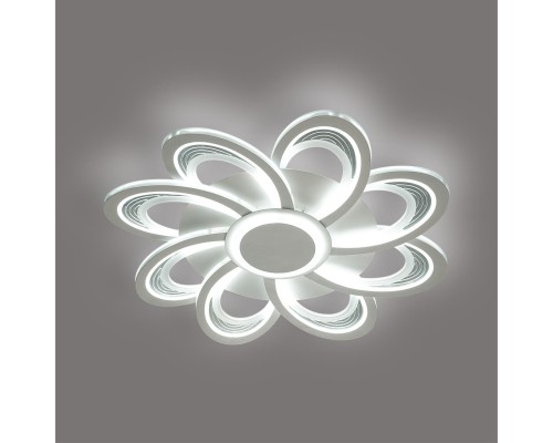 8198/95L LEDIO LN25 белый, металл/акрил Потолочный светильник с пультом ДУ 3000-6000К LED 95W 220V MANILA