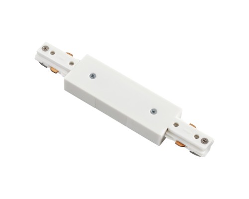 Соединитель с токопроводом для однофазного шинопровода Novotech 135004 белый
