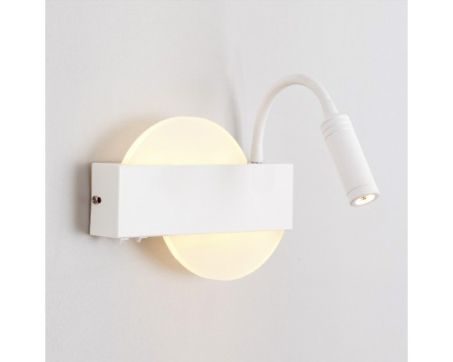 Настенный светильник LED4U L8108-2 WH белый, 6Вт, 3000-6000К, 160*220мм