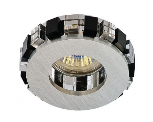 Встраиваемый светильник Светкомплект AG19 ALUM/BK+WH ф90мм MR16