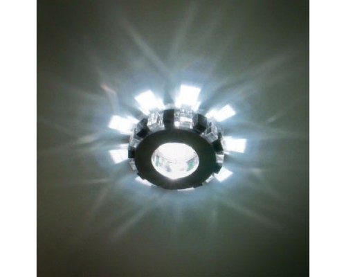 Встраиваемый светильник Светкомплект AG19 ALUM/BK+WH ф90мм MR16