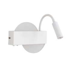 Настенный светильник LED4U L8108-2 WH белый, 6Вт, 3000-6000К, 160*220мм