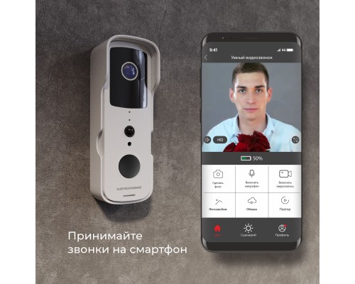 76105/00 видеозвонок Умный дом белый a059339