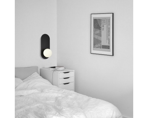 SLE1194-401-01 Светильник настенный Черный/Белый G9 LED 1*5W 4000K TOCCO