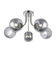 SLE102102-05 Светильник потолочный Хром/Дымчатый E14 5*40W РЕЛОТТЕ