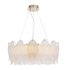 SL6135.213.01 Светильник подвесной ST-Luce золотистый/белый, янтарный LED 1*42W 3000K ЛАЙТА