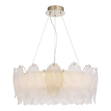 SL6135.213.01 Светильник подвесной ST-Luce золотистый/белый, янтарный LED 1*42W 3000K ЛАЙТА