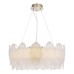 SL6135.213.01 Светильник подвесной ST-Luce золотистый/белый, янтарный LED 1*42W 3000K ЛАЙТА