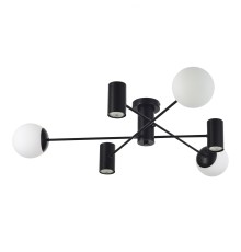 SLE1105-402-06 Светильник потолочный Черный/Белый GU10+E27 3+3*5+60W RAITO