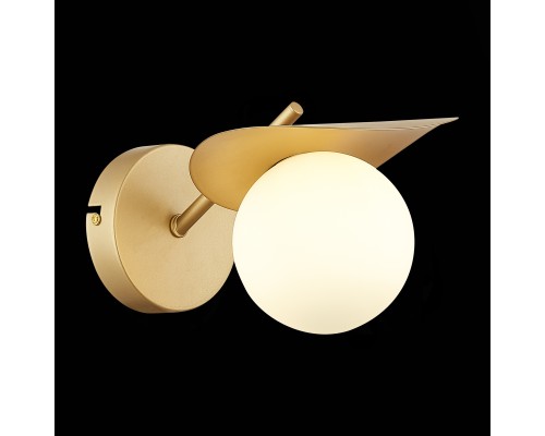 SLE220501-01 Светильник настенный Золотистый/Белый G9 1*5W BOLZANO