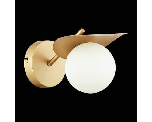 SLE220501-01 Светильник настенный Золотистый/Белый G9 1*5W BOLZANO