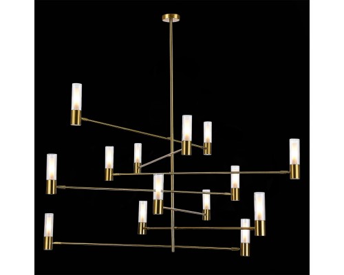 SL1239.303.14 Люстра потолочная ST-Luce Латунь/Белый, Прозрачный G9 14*5W 4000K VITRA