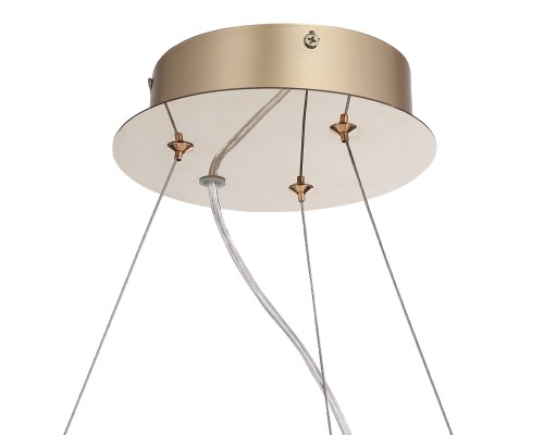 SL6135.213.01 Светильник подвесной ST-Luce золотистый/белый, янтарный LED 1*42W 3000K ЛАЙТА