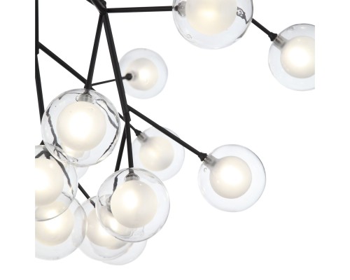 SL376.403.27 Светильник подвесной ST-Luce Черный/Прозрачный, Белый G4 LED 27*2W DEMELE