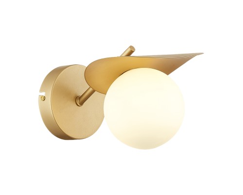 SLE220501-01 Светильник настенный Золотистый/Белый G9 1*5W BOLZANO
