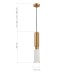 SL1192.353.01 Светильник подвесной ST-Luce Латунь/Латунь, Белый GU10 1*5W 4000K PRIETTI