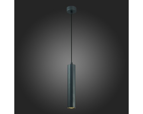 ST151.403.01 Светильник подвесной Черный GU10 1*50W  IP20 D54xH290 220V Без ламп Подвесные светильники