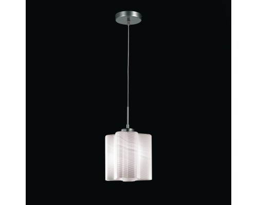 SL117.503.01 Светильник подвесной ST-Luce Серебристый/Белый с полосками E27 1*60W ONDE