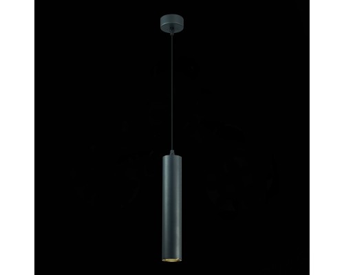 ST151.403.01 Светильник подвесной Черный GU10 1*50W  IP20 D54xH290 220V Без ламп Подвесные светильники