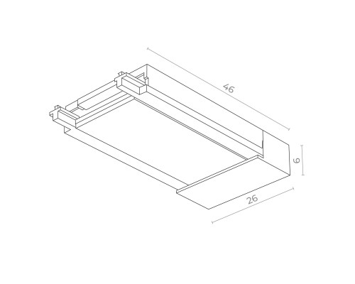 ST067.509.20 Ввод питания SKYFLAT ST-Luce Белый SKYFLAT