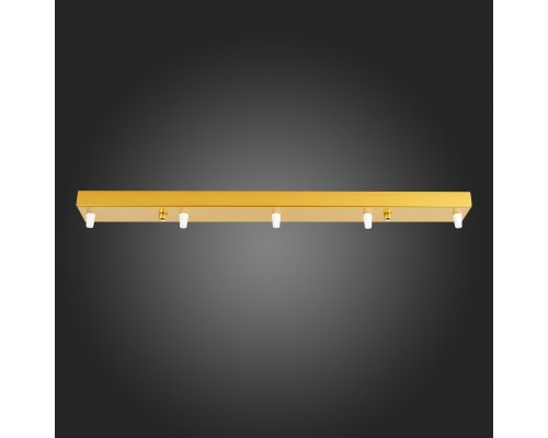 SL001.213.05 Потолочное крепление на 5 ламп (прямоугольное) ST-Luce Золотистый SL1