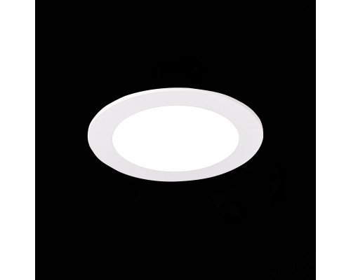 ST209.538.09 Св-к встр. Белый LED 1*9W 3000K 585Lm Ra80 110° IP20 D145xH8 90-265V Встраиваемые светильники