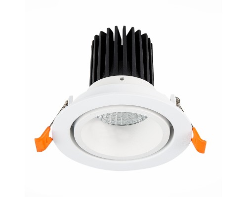 ST705.538.10 Св-к встр. Белый LED 1*10W 3000K 750Lm Ra>90 38° IP20 D102xH85 170-240V Встраиваемые светильники