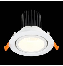 ST705.538.10 Св-к встр. Белый LED 1*10W 3000K 750Lm Ra>90 38° IP20 D102xH85 170-240V Встраиваемые светильники