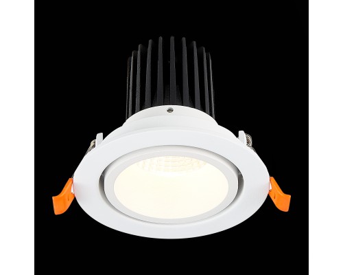 ST705.538.10 Св-к встр. Белый LED 1*10W 3000K 750Lm Ra>90 38° IP20 D102xH85 170-240V Встраиваемые светильники