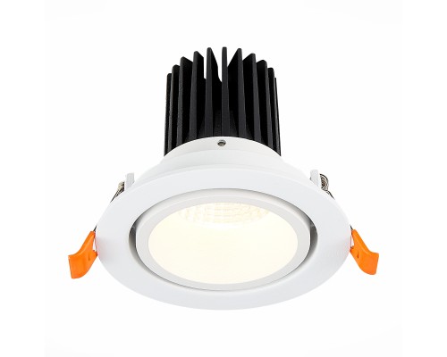 ST705.538.10 Св-к встр. Белый LED 1*10W 3000K 750Lm Ra>90 38° IP20 D102xH85 170-240V Встраиваемые светильники