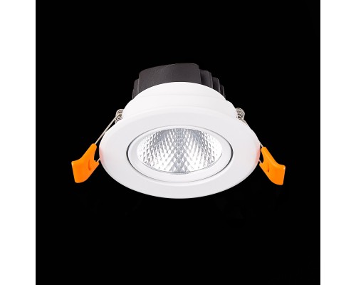 ST211.538.08.36 Св-к встр. Белый LED 1*8W 3000K 640Lm Ra80 36° IP20 D86xH50 220-240V Встраиваемые светильники