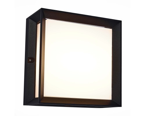 SL077.402.01 Светильник уличный потолочный ST-Luce Черный/Белый LED 1*12W 3000K CUBISTA