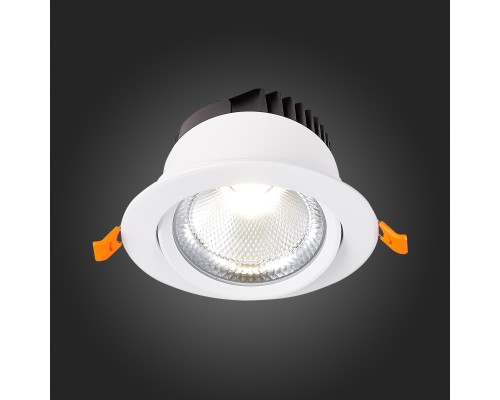 ST211.538.15.36 Св-к встр. Белый LED 1*15W 3000K 1 125Lm Ra80 36° IP20 D109xH65 220-240V Встраиваемые светильники